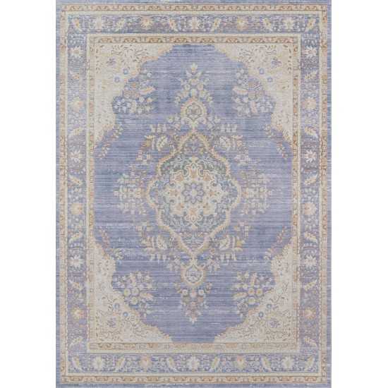 Rug, Momeni, Isabella, ISA-1, Periwinkle, 5'3" X 7'3", 39206