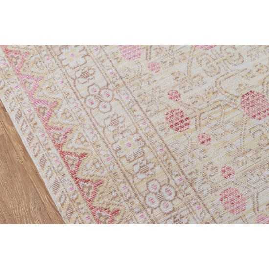 Rug, Momeni, Isabella, ISA-3, Pink, 2'7" X 8' Runner, 39126