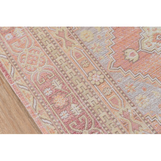 Rug, Momeni, Isabella, ISA-7, Pink, 2'7" X 8' Runner, 39135