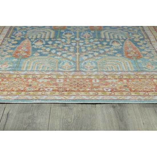 Rug, Momeni, Isabella, ISA-8, Blue, 2'7" X 8' Runner, 47174