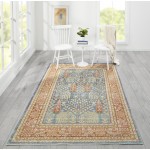 Rug, Momeni, Isabella, ISA-8, Blue, 2'7" X 8' Runner, 47174
