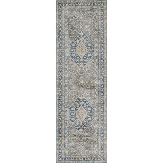 Rug, Momeni, Izmir, IZ-03, Blue, 2' X 3', 47948