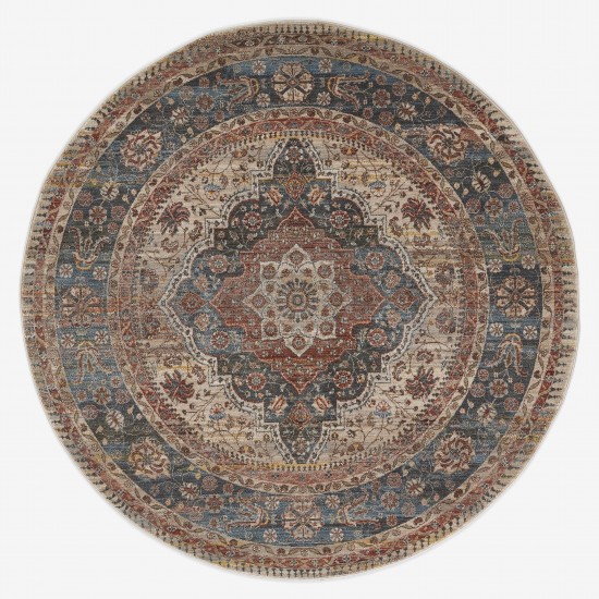 Rug, Momeni, Izmir, IZ-06, Multi, 5' X 5' Round, 47970