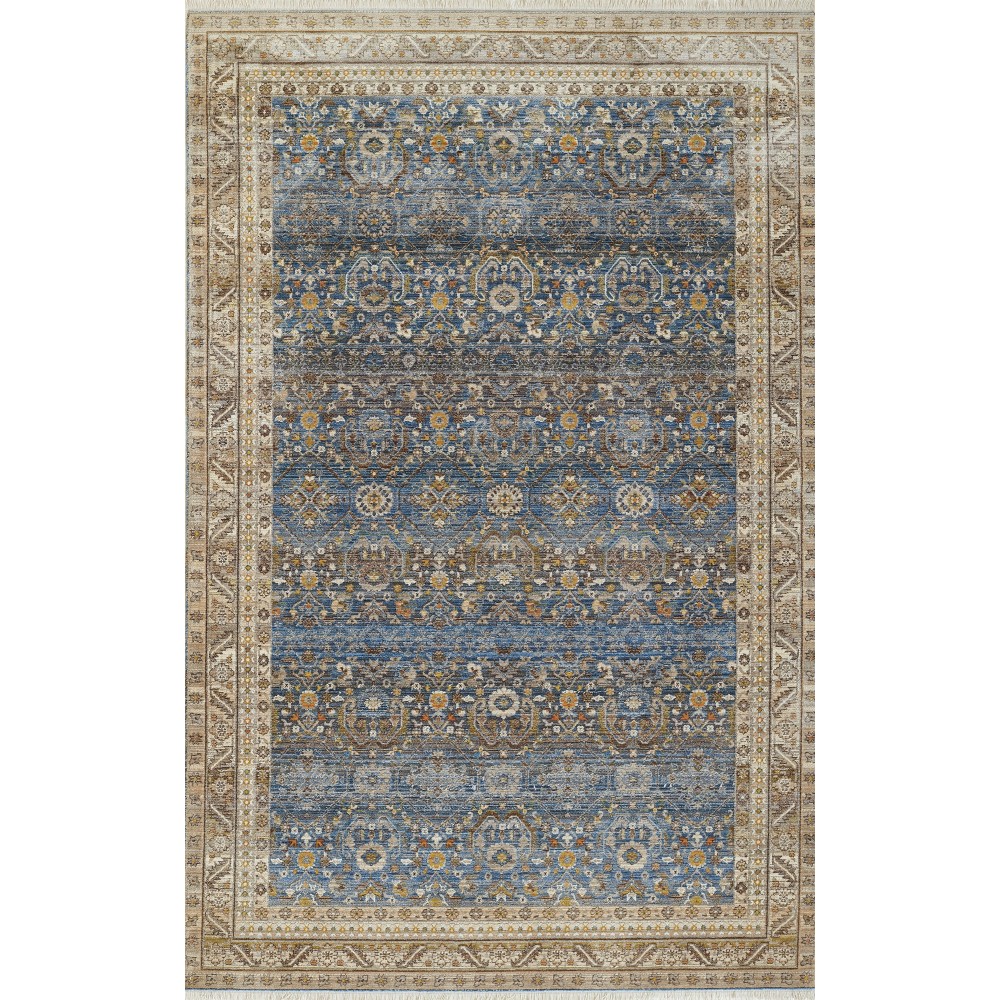 Rug, Momeni, Izmir, IZ-08, Blue, 5' X 5' Round, 49888