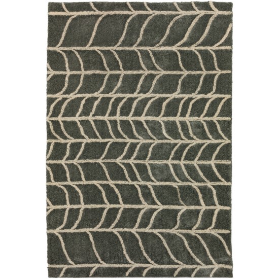 Calabar Transitional Tread Concrete Area Rug, 5’ x 7’6", Concrete, ACL40CO5X8