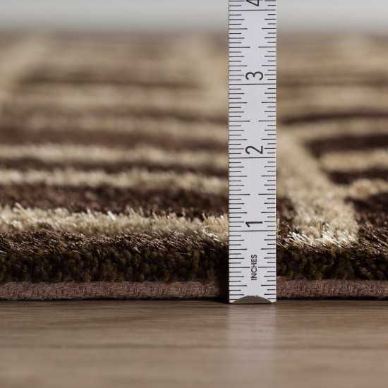 Addison Calabar Transitional Tread Fudge Area Rug, 9’ x 13’, Fudge, ACL40FU9X13