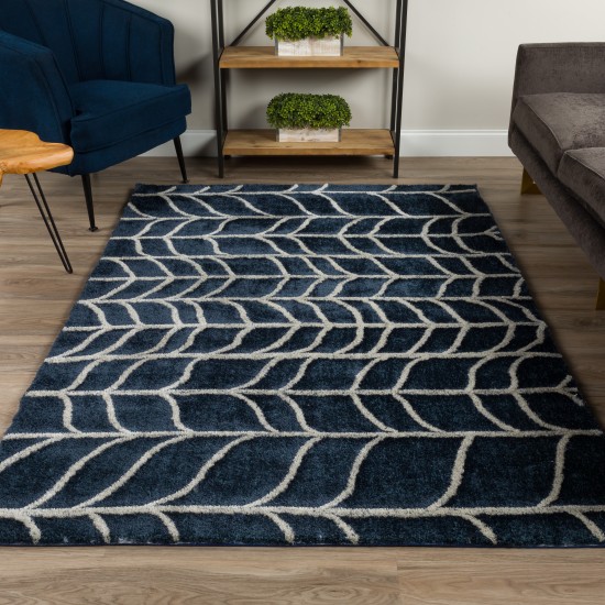 Calabar Transitional Tread Marlin Area Rug, 3’6" x 5’6", Marlin, ACL40MA4X6