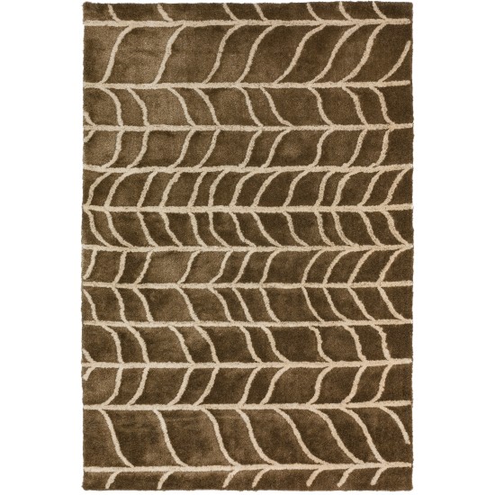 Calabar Transitional Tread Stone Area Rug, 3’6" x 5’6", Stone, ACL40ST4X6