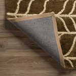 Addison Calabar Transitional Tread Stone Area Rug, 5’ x 7’6", Stone, ACL40ST5X8