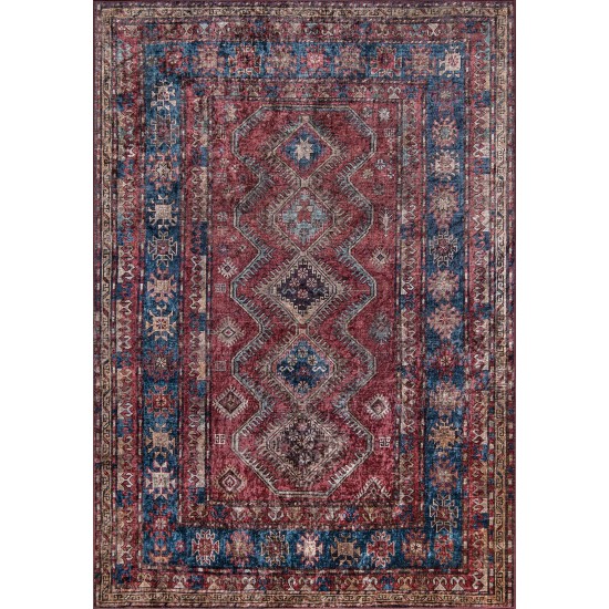 Rug, Momeni, Karachi, KAR-1, Burgundy, 2' X 3', 45024