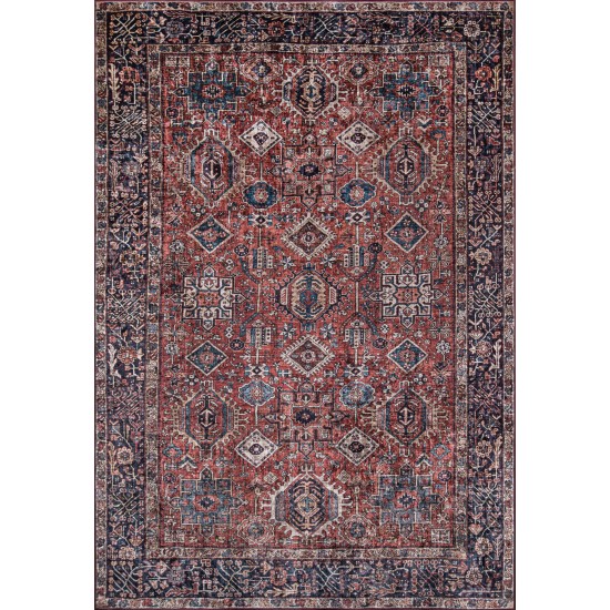 Rug, Momeni, Karachi, KAR-2, Rust, 6' X 9', 45046