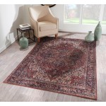 Rug, Momeni, Karachi, KAR-4, Burgundy, 3'6" X 5'6", 45035