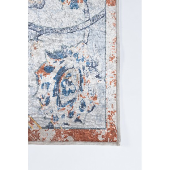 Rug, Momeni, Karachi, KAR-5, Light Blue, 5' X 8', 45212