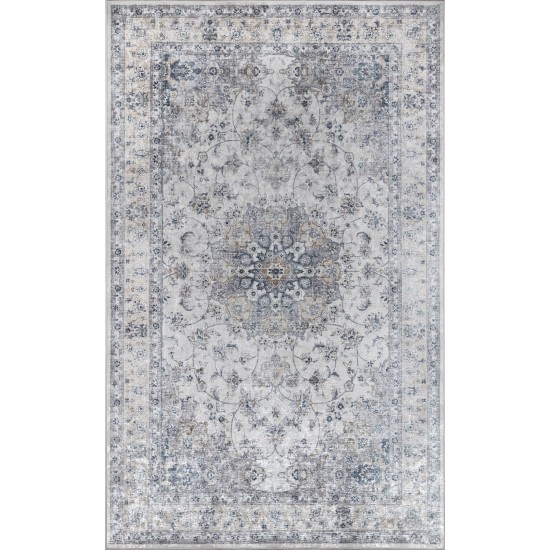 Rug, Momeni, Karachi, KAR-7, Grey, 2' X 3', 45197