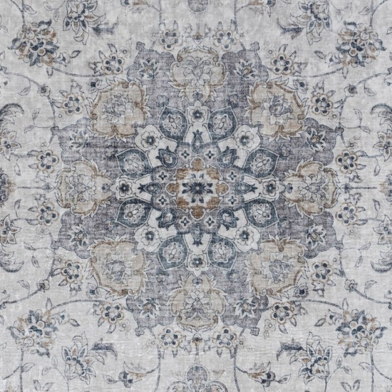 Rug, Momeni, Karachi, KAR-7, Grey, 5' X 8', 45243