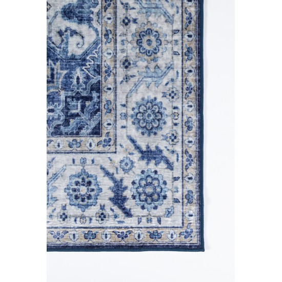 Rug, Momeni, Karachi, KAR-8, Blue, 2'3" X 8' Runner, 45205