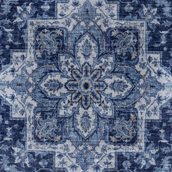 Rug, Momeni, Karachi, KAR-8, Blue, 3'6" X 5'6", 45209