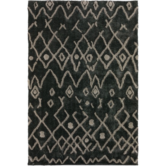 Calabar Transitional Abstract Steel Area Rug, 9’ x 13’, Steel, ACL42SL9X13