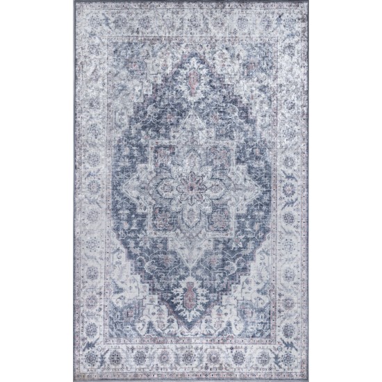 Rug, Momeni, Karachi, KAR-8, Grey, 2' X 3', 45199