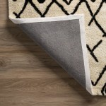Calabar Transitional Abstract Snow Area Rug, 8’ x 10’, Snow, ACL42SN8X10