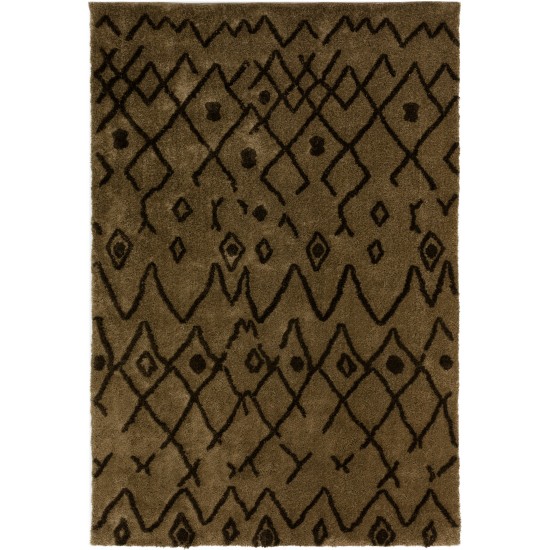 Calabar Transitional Abstract Taupe Area Rug, 5’ x 7’6", Taupe, ACL42TA5X8