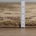 Calabar Transitional Abstract Taupe Area Rug, 5’ x 7’6", Taupe, ACL42TA5X8