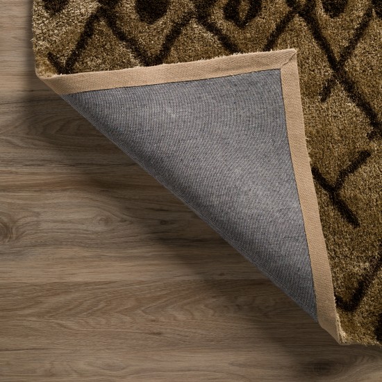 Calabar Transitional Abstract Taupe Area Rug, 5’ x 7’6", Taupe, ACL42TA5X8