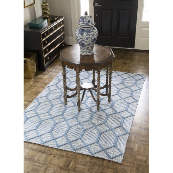 Rug, Erin Gates, Langdon, LGD-4, Blue, 7'6" X 9'6", 41677