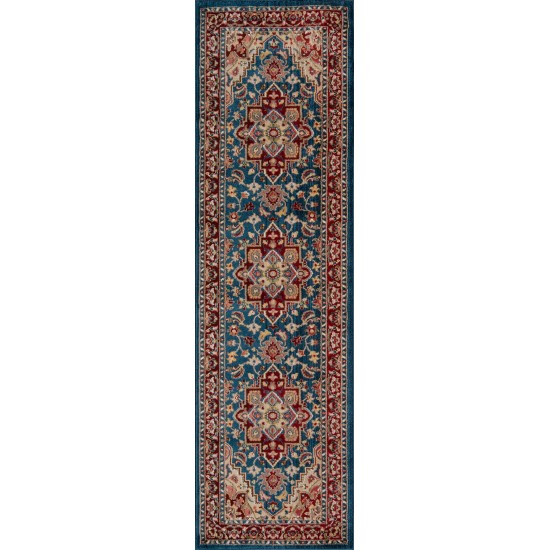 Rug, Momeni, Lenox, LE-01, Blue, 2' X 3', 39379