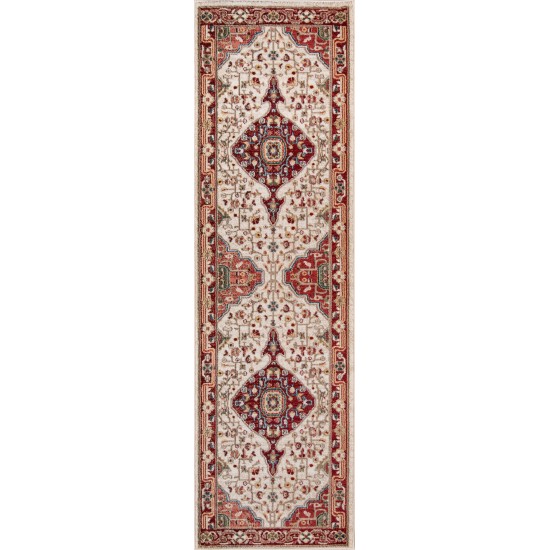 Rug, Momeni, Lenox, LE-02, Red, 2'3" X 8' Runner, 39439