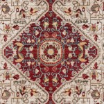 Rug, Momeni, Lenox, LE-02, Red, 5' X 5' Round, 39446