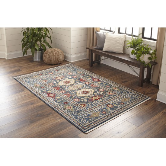 Rug, Momeni, Lenox, LE-03, Blue, 2'3" X 8' Runner, 39437