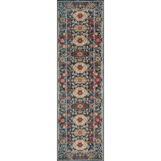 Rug, Momeni, Lenox, LE-03, Blue, 3'3" X 5'3", 39390