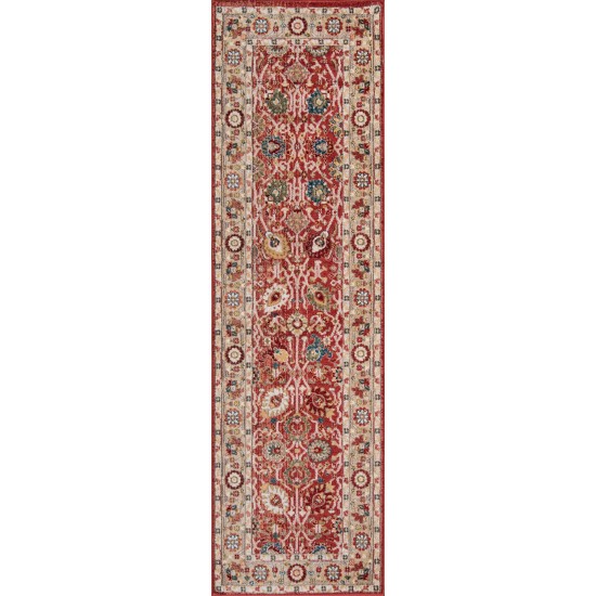 Rug, Momeni, Lenox, LE-04, Red, 2' X 3', 39383