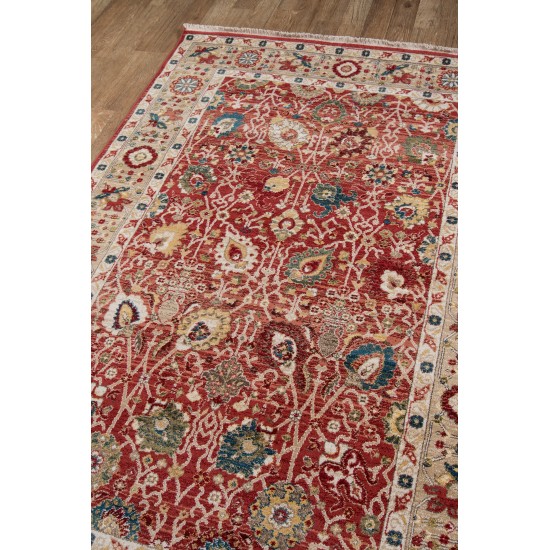 Rug, Momeni, Lenox, LE-04, Red, 5' X 5' Round, 39449