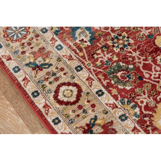 Rug, Momeni, Lenox, LE-04, Red, 5' X 5' Round, 39449