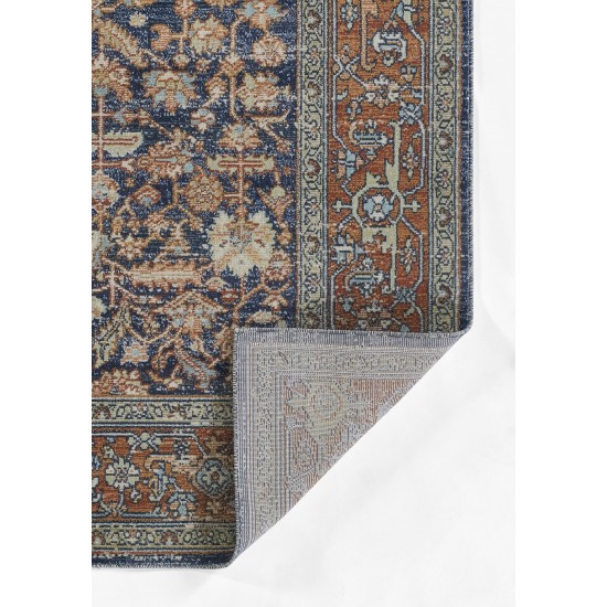 Rug, Momeni, Lillihan, LIH-1, Navy, 5'3" X 7'3", 48567