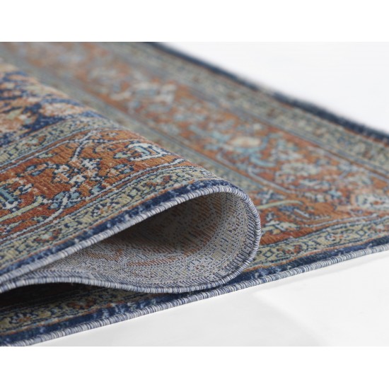 Rug, Momeni, Lillihan, LIH-1, Navy, 5'3" X 7'3", 48567