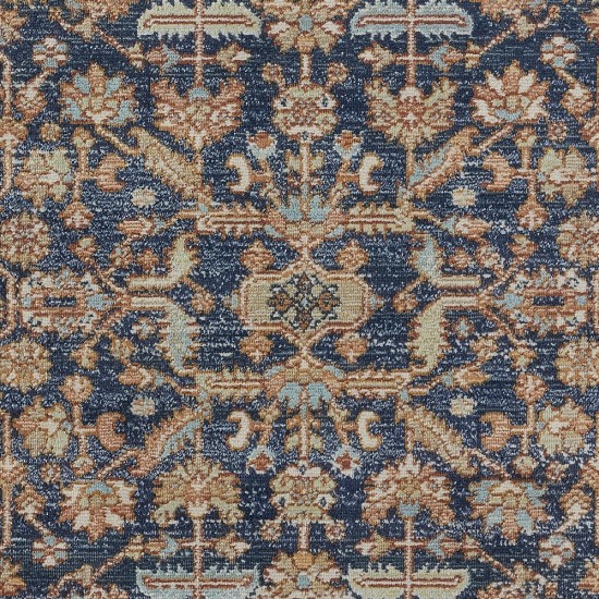Rug, Momeni, Lillihan, LIH-1, Navy, 5'3" X 7'3", 48567