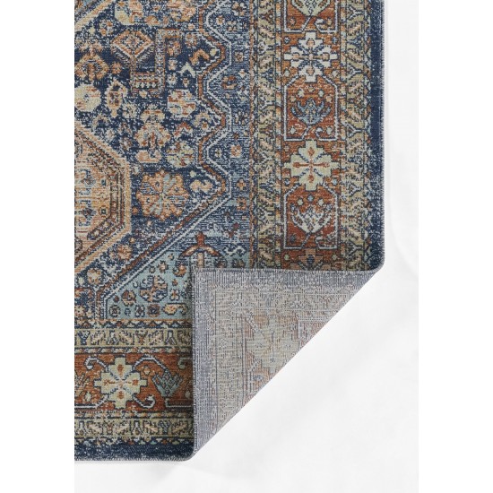 Rug, Momeni, Lillihan, LIH-2, Navy, 5'3" X 7'3", 48563