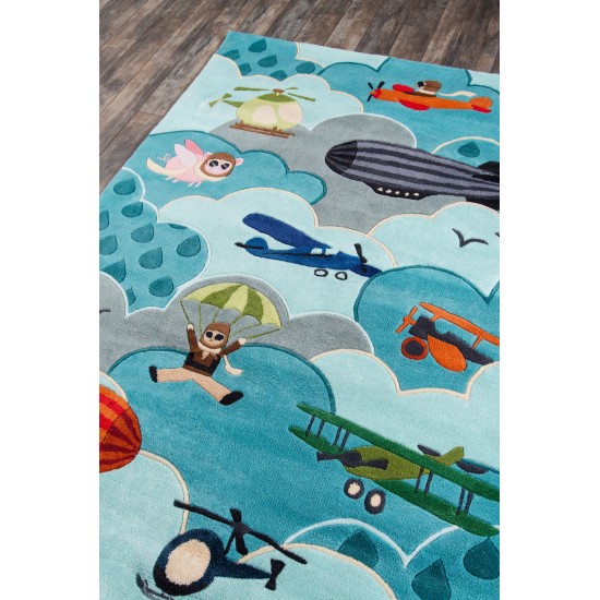 Rug, Momeni, Lil Mo Whimsy, LMJ10, Sky, 2' X 3', 20234