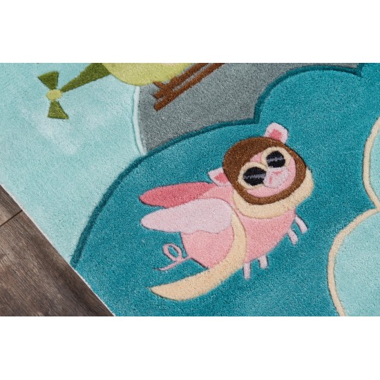Rug, Momeni, Lil Mo Whimsy, LMJ10, Sky, 4' X 6', 20239