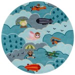 Rug, Momeni, Lil Mo Whimsy, LMJ10, Sky, 4' X 6', 20239