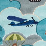 Rug, Momeni, Lil Mo Whimsy, LMJ10, Sky, 4' X 6', 20239