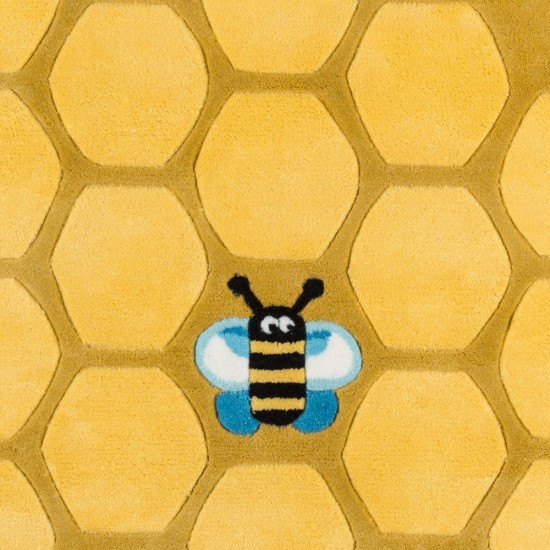 Rug, Momeni, Lil Mo Whimsy, LMJ15, Honeycomb Gold, 3' X 5', 21481