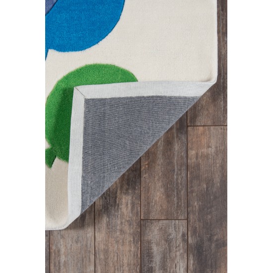 Rug, Momeni, Lil Mo Whimsy, LMJ16, Multi Balloons, 5' X 5' Round, 21495