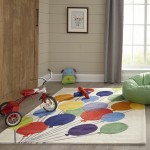 Rug, Momeni, Lil Mo Whimsy, LMJ16, Multi Balloons, 5' X 5' Round, 21495