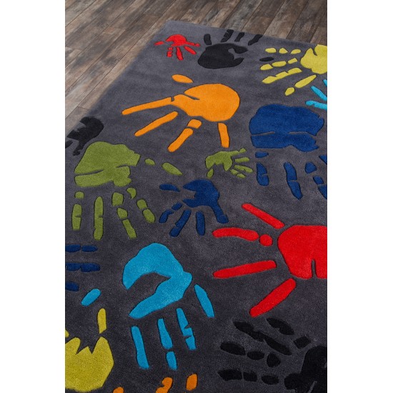 Rug, Momeni, Lil Mo Whimsy, LMJ17, Grey, 2' X 3', 22453