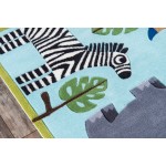 Rug, Momeni, Lil Mo Whimsy, LMJ19, Blue, 4' X 6', 22465