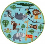 Rug, Momeni, Lil Mo Whimsy, LMJ19, Blue, 4' X 6', 22465